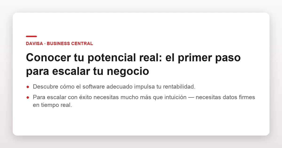 Conocer tu potencial real: el primer paso para escalar tu negocio