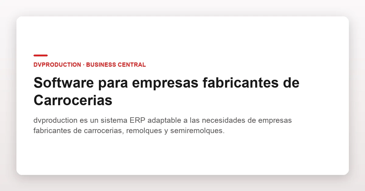Software para empresas fabricantes de Carrocerias