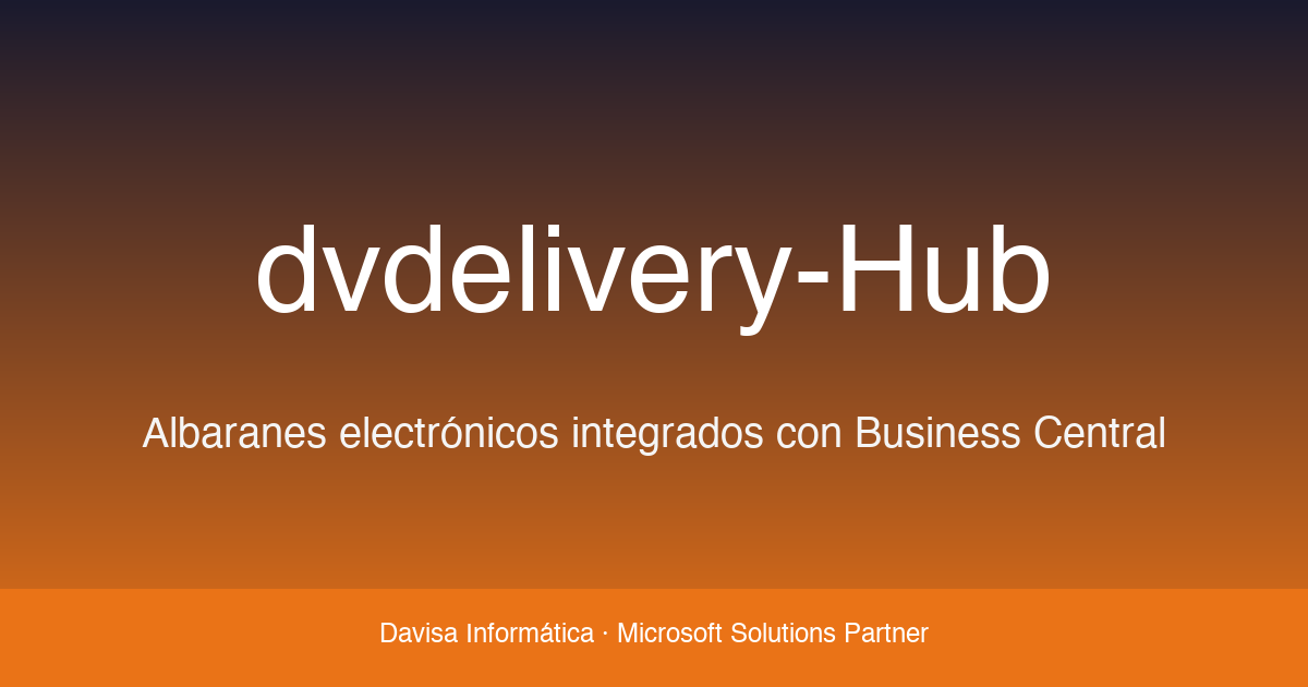 dvdelivery-hub: OCR e IA de albaranes en Business Central