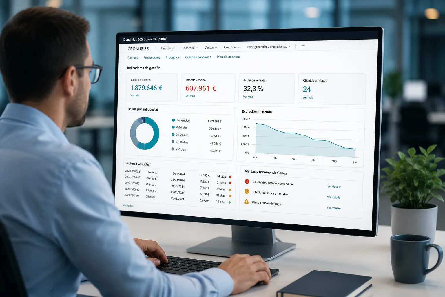 Gestión de deuda de clientes desde Business Central