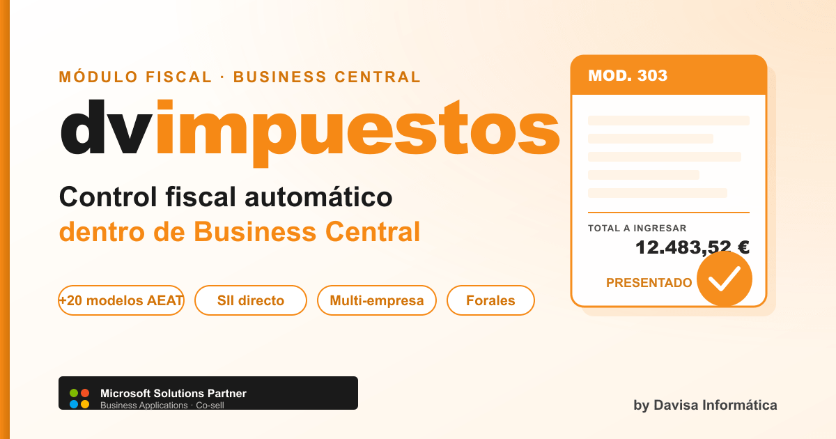 Modelo 349 en Business Central: errores del fabricante exportador