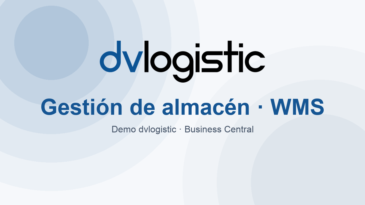 Vídeo demo dvlogistic Almacén