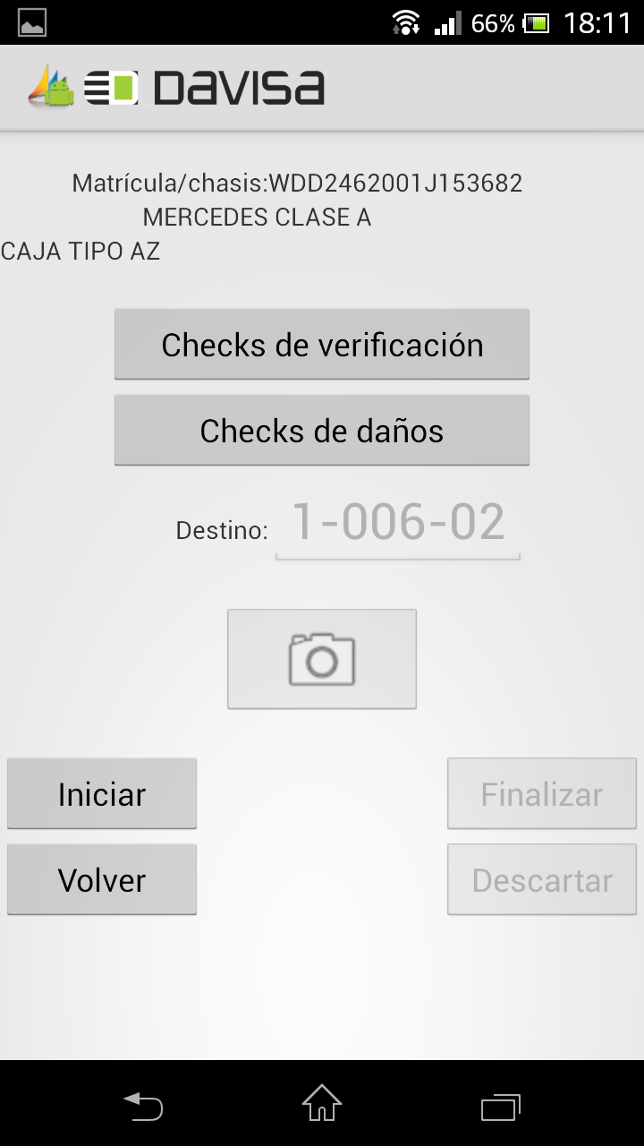 App móvil con eventos de tiempo del conductor para cumplimiento del tacógrafo.