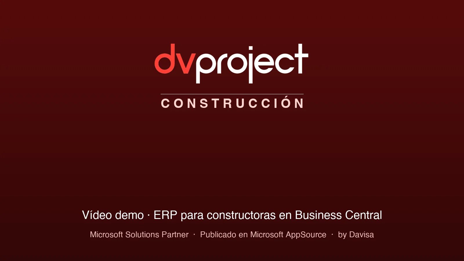 Vídeo demo dvproject construcción