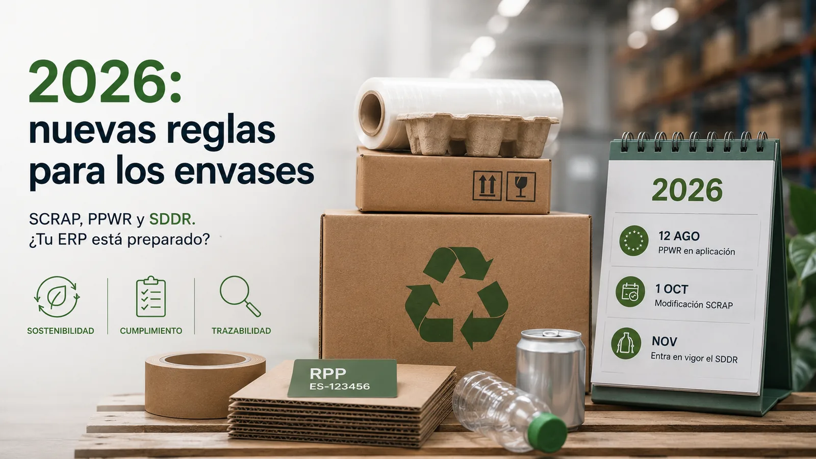 Bomba normativa de envases en 2026: SCRAP, PPWR y SDDR
